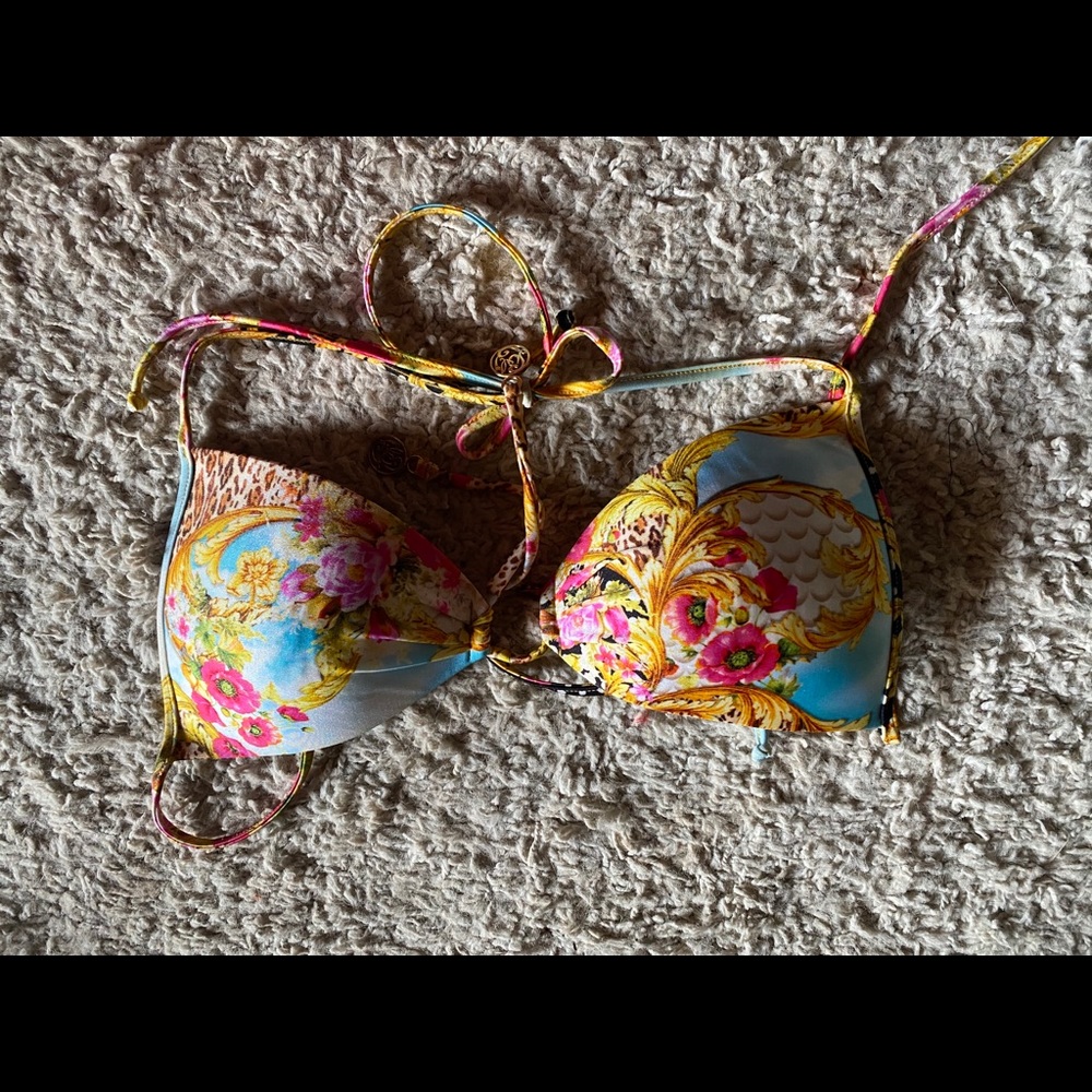 Sold out Luli Fama Bikini Swimsuit Top (Versace print)